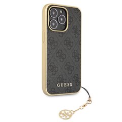 Чехол GUHCP13LGF4GGR Guess 4G Charms Cover for iPhone 13 Pro Grey цена и информация | Чехлы для телефонов | 220.lv