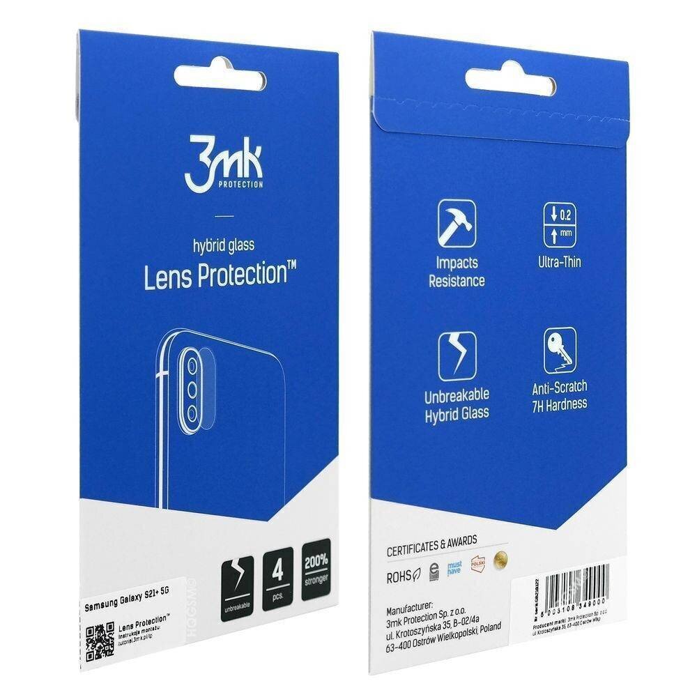 LCD aizsargplēve kameras 3MK Hybrid Glass Lens Apple iPhone 13 mini цена и информация | Ekrāna aizsargstikli | 220.lv