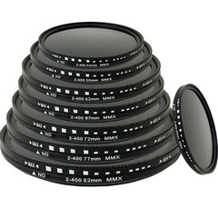 Regulējams ND2-400 filtrs, 52 mm nd2-400 (neutral density 1-8.6 Stops), rise-uk цена и информация | Фильтры | 220.lv