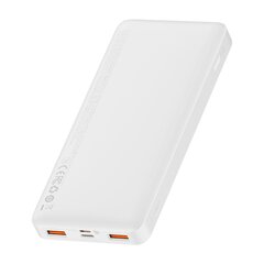 Baseus Bipow PPDML-L02 portatīvā baterija 10000 mAh / 20W / 12V / 3A balta cena un informācija | Baseus Mobilie telefoni, planšetdatori, Foto | 220.lv