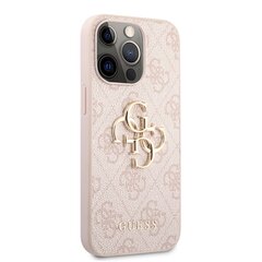 GUHCP13L4GMGPI Guess PU 4G Metal Logo Case for iPhone 13 Pro Pink цена и информация | Чехлы для телефонов | 220.lv