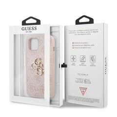 GUHCP13M4GMGPI Guess PU 4G Metal Logo Case for iPhone 13 Pink cena un informācija | Telefonu vāciņi, maciņi | 220.lv