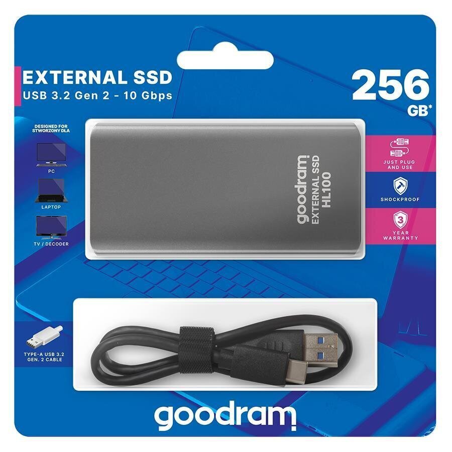 GoodRam SSDPR-HL100-256 cena un informācija | Iekšējie cietie diski (HDD, SSD, Hybrid) | 220.lv