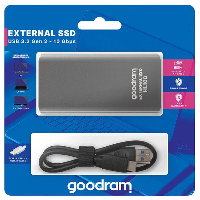 GoodRam SSDPR-HL100-512 cena un informācija | USB Atmiņas kartes | 220.lv