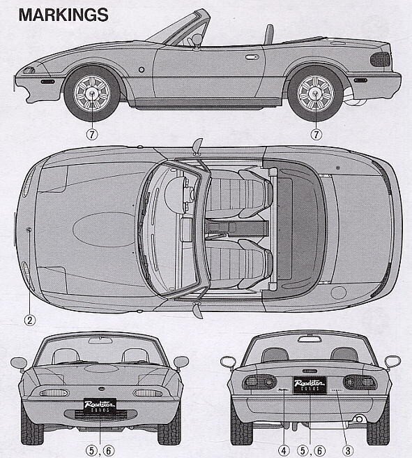 TAMIYA 24085 1/24 Mazda Eunos Roadster