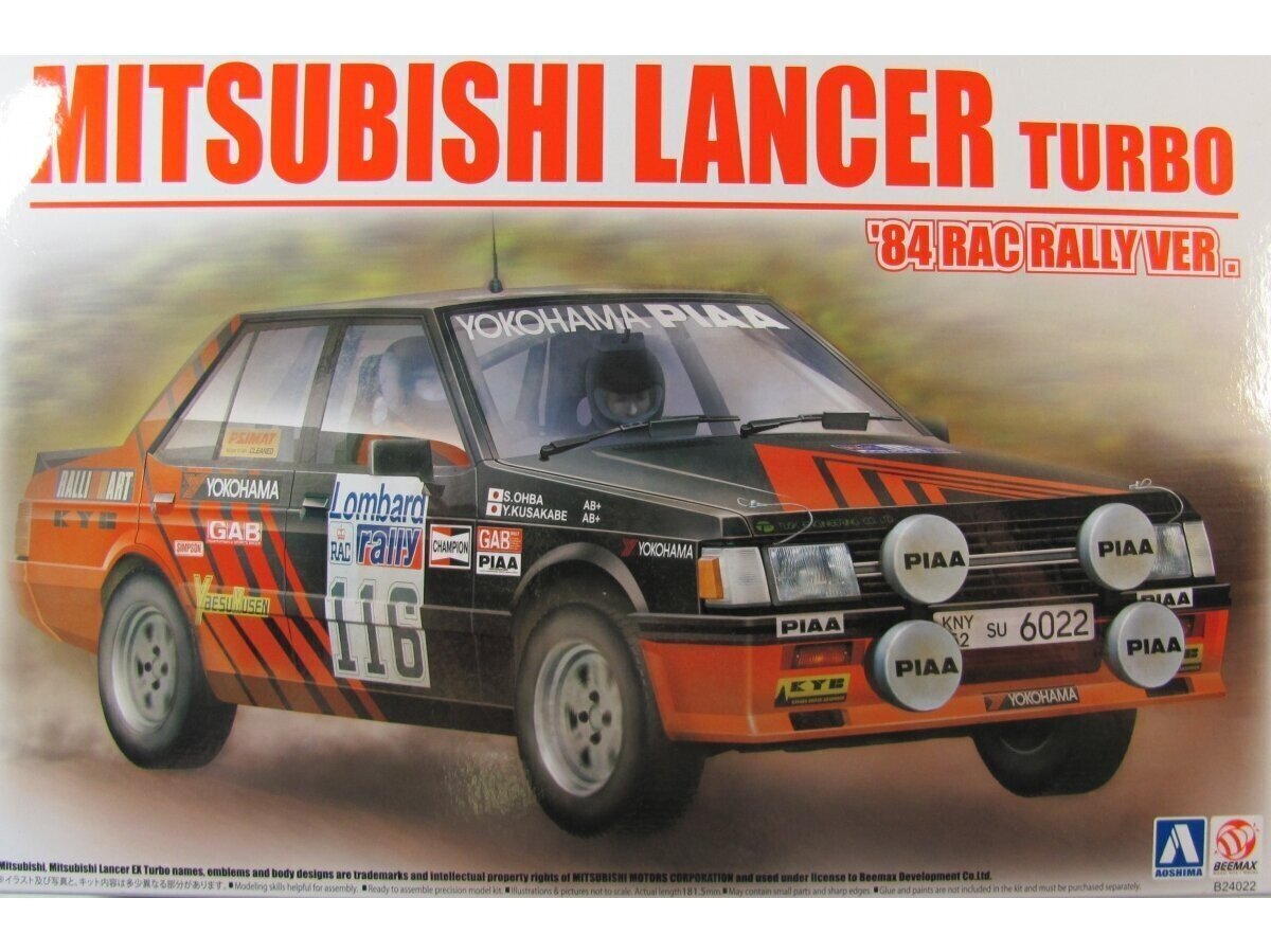 Beemax - Mitsubishi Lancer Turbo, 1/24, 24022 cena un informācija | Konstruktori | 220.lv