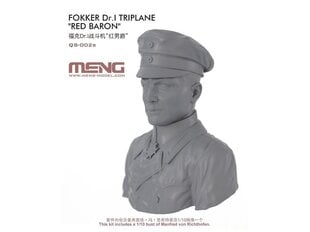 Meng Model - Limited Edition Fokker Dr.I Triplane "Red Baron" includes 1:10 bust of Manfred von Richthofen, 1/32, QS-002S cena un informācija | Konstruktori | 220.lv