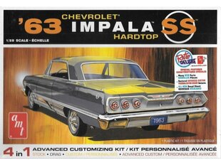 AMT - '63 Chevy Impala Hardtop 4 in 1 Customizing Kit, 1/25, 01149 cena un informācija | Konstruktori | 220.lv