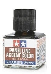 Краска Tamiya - Panel line accent color Brown, 40 мл, 87132 цена и информация | Принадлежности для рисования, лепки | 220.lv