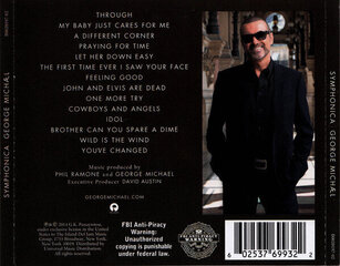 George Michael - Symphonica, CD, Digital Audio Compact Disc cena un informācija | Vinila plates, CD, DVD | 220.lv