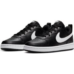 Nike Apavi Court Borough Low 2 Black BQ5448 002/6 цена и информация | Детская спортивная обувь | 220.lv