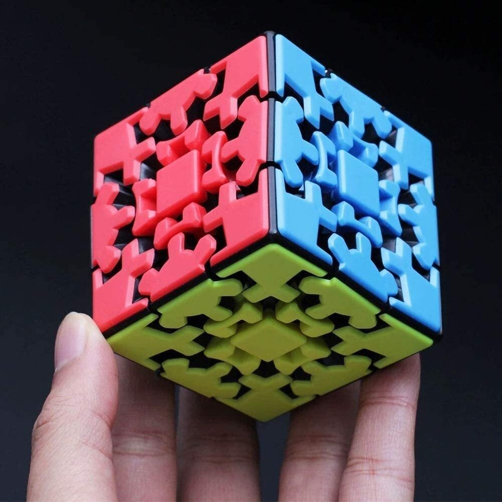 Prāta mežģis Rubika kubs 3x3 no zobratiem, bez uzlīmēm cena un informācija | Galda spēles | 220.lv