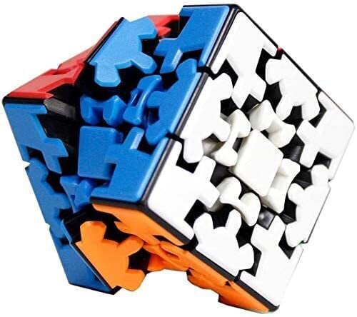 Prāta mežģis Rubika kubs 3x3 no zobratiem, bez uzlīmēm cena un informācija | Galda spēles | 220.lv