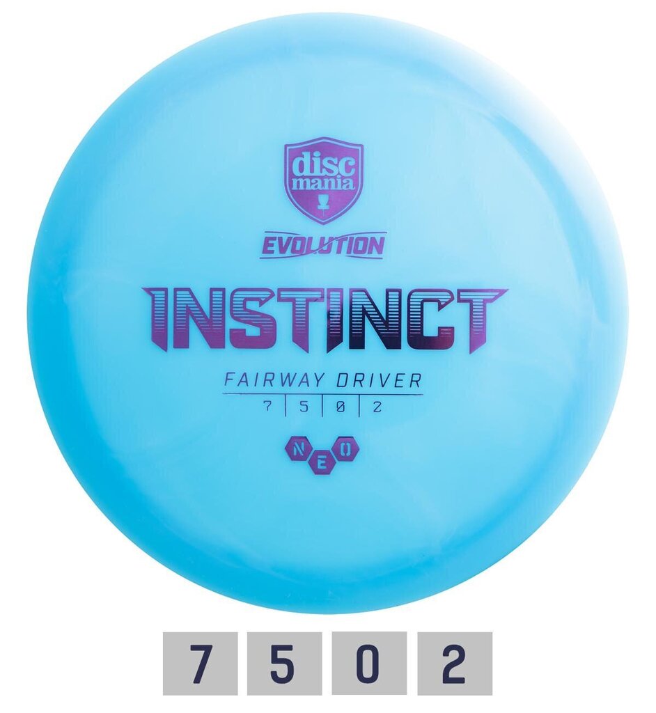 Disku golfa disks Discmania Fairway Driver NEO INSTINCT 7/5/0/2, zils цена и информация | Disku golfs | 220.lv