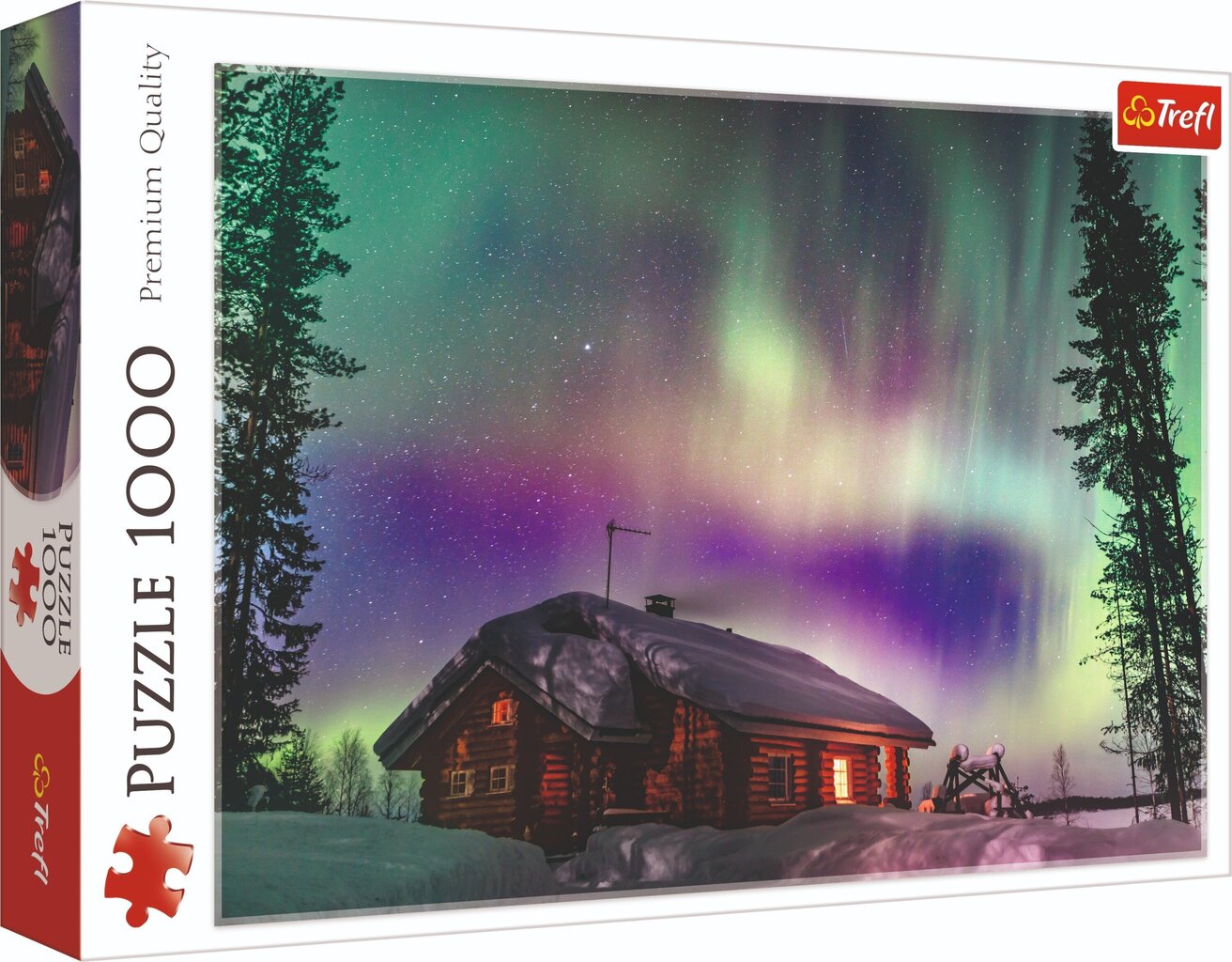 Puzle Trefl Ziemeļblāzma Somijā, 1000 d. cena un informācija | Puzles, 3D puzles | 220.lv