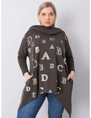 Коричневый свитер больших размеров цена и информация | Женские толстовки | 220.lv