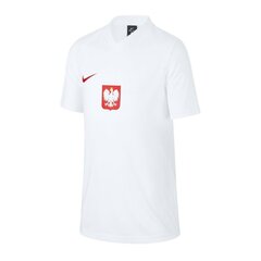 Спортивная футболка Nike Poland Breathe Jr CD1207 100 цена и информация | Рубашки для мальчиков | 220.lv