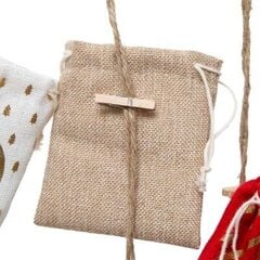 Текстильная сумочка для адвент-календаря 60см цена и информация | Рождественские украшения | 220.lv