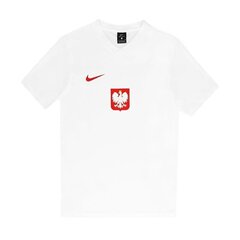 Sporta T-krekls vīriešiem Nike Poland Breathe M CD0876-100, 64970, balts cena un informācija | Sporta apģērbs vīriešiem | 220.lv