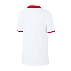 Спортивная футболка Nike Poland Breathe Home 20 21 Jr CD1050 100 цена и информация | Рубашки для мальчиков | 220.lv