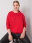 Sieviešu plus izmēra sarkans sporta krekls. Red Universāls cena un informācija | Jakas sievietēm | 220.lv