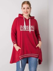 Sarkans sieviešu sporta krekls ar kabatu. Maroon Universāls cena un informācija | Jakas sievietēm | 220.lv