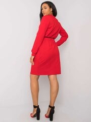 Sarkana plus izmēra kleita ar apdruku. Red cena un informācija | Kleitas | 220.lv