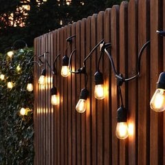 LED lampu ķēdes komplekts ar iekarināmām ligzdām 5M 10 spuldze cena un informācija | Ziemassvētku lampiņas, LED virtenes | 220.lv