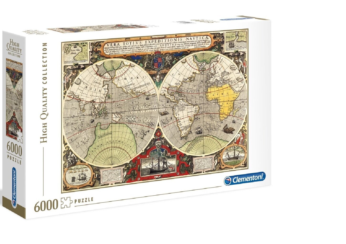 Puzle Clementoni High Quality Collection Antique Nautical Map Antīka jūras karte 36526, 6000 d. cena un informācija | Puzles, 3D puzles | 220.lv