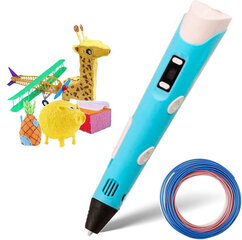 3D pildspalva ar 10 metriem plastmasas, zila cena un informācija | Smart ierīces un piederumi | 220.lv