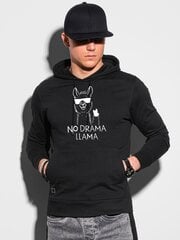 Джемпер для мужчин No drama Llama, черный цена и информация | Мужские толстовки | 220.lv