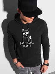 Джемпер для мужчин No drama Llama, черный цена и информация | Мужские толстовки | 220.lv