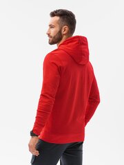 Sarkans vīriešu džemperis ar kapuci "Lama" B1154 -45468-XXL cena un informācija | Vīriešu jakas | 220.lv