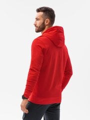 Sarkans vīriešu džemperis ar kapuci "No ProbLlama" B1154 -45478-XXL cena un informācija | Vīriešu jakas | 220.lv