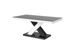 Журнальный столик Xenon Lux Mini czarny polysk bialy czarny polysk цена и информация | Hubertus Мебель для гостиной | 220.lv