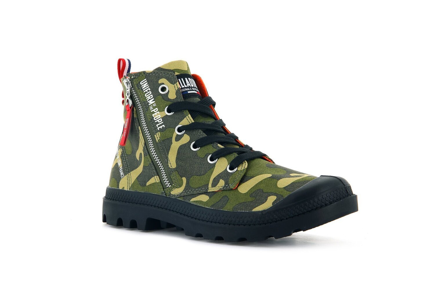 Palladium zābaki PAMPA HI OUTZIP UNIFORM OF THE PEOPLE / Camouflage цена и информация | Vīriešu kurpes, zābaki | 220.lv