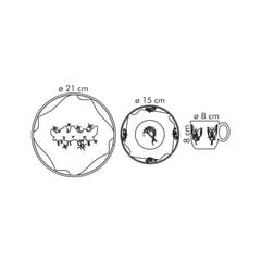Набор детских блюд Tescoma Bambini, 3 части цена и информация | Посуда, тарелки, обеденные сервизы | 220.lv