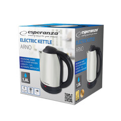 Esperanza EKK035X Electric kettle 1.8 L 1500 W Inox цена и информация | Электрочайники | 220.lv