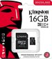 Kingston 16GB microSDHC cena un informācija | Atmiņas kartes fotokamerām | 220.lv