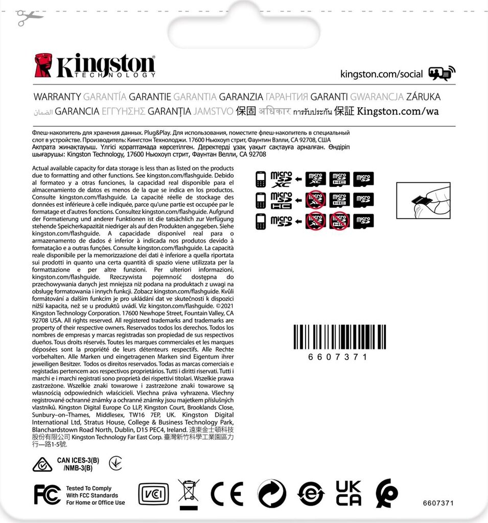 Kingston 16GB microSDHC cena un informācija | Atmiņas kartes fotokamerām | 220.lv