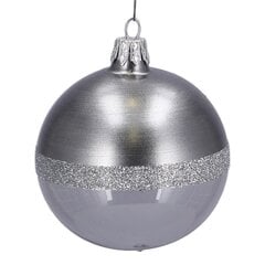 Ziemassvētku eglītes rotaļlieta Gray Glitter, plastmasas, 1 gab цена и информация | Елочные игрушки | 220.lv