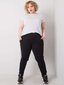 Melnas plus izmēra sporta bikses ar svītrām. Black XL cena un informācija | Sporta apģērbs sievietēm | 220.lv