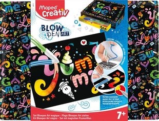 MAPED Creativ pūšamie flomāsteri "Blowpen Art"+trafaretes 7+ цена и информация | Принадлежности для рисования, лепки | 220.lv