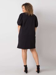 Melna plus izmēra kokvilnas kleita. Black XL cena un informācija | Kleitas | 220.lv