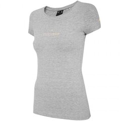 Женская спортивная футболка 4F W H4Z20 TSD012 25M, серая цена и информация | Спортивная одежда для женщин | 220.lv