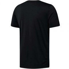 Krekls vīriešiem Reebok Workout Graphic Tech Tee M DU2178, melns cena un informācija | Vīriešu T-krekli | 220.lv