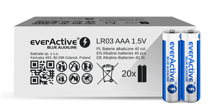 everActive baterijas ALEV03S2BK, 40 gab. cena un informācija | Baterijas | 220.lv