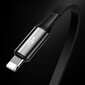 USB kabelis Baseus Golden Loop Three-in-One Micro+Lightning+Type-C 3.5A 1.2m melns CAMLT-JH01 cena un informācija | Savienotājkabeļi | 220.lv