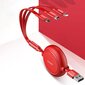 USB kabelis Baseus Golden Loop Three-in-One Micro+Lightning+Type-C 3.5A 1.2m melns CAMLT-JH01 cena un informācija | Savienotājkabeļi | 220.lv