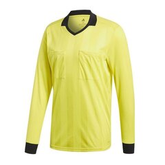 Футболка для мужчин Adidas Referee 18 LS, желтая цена и информация | Мужская спортивная одежда | 220.lv